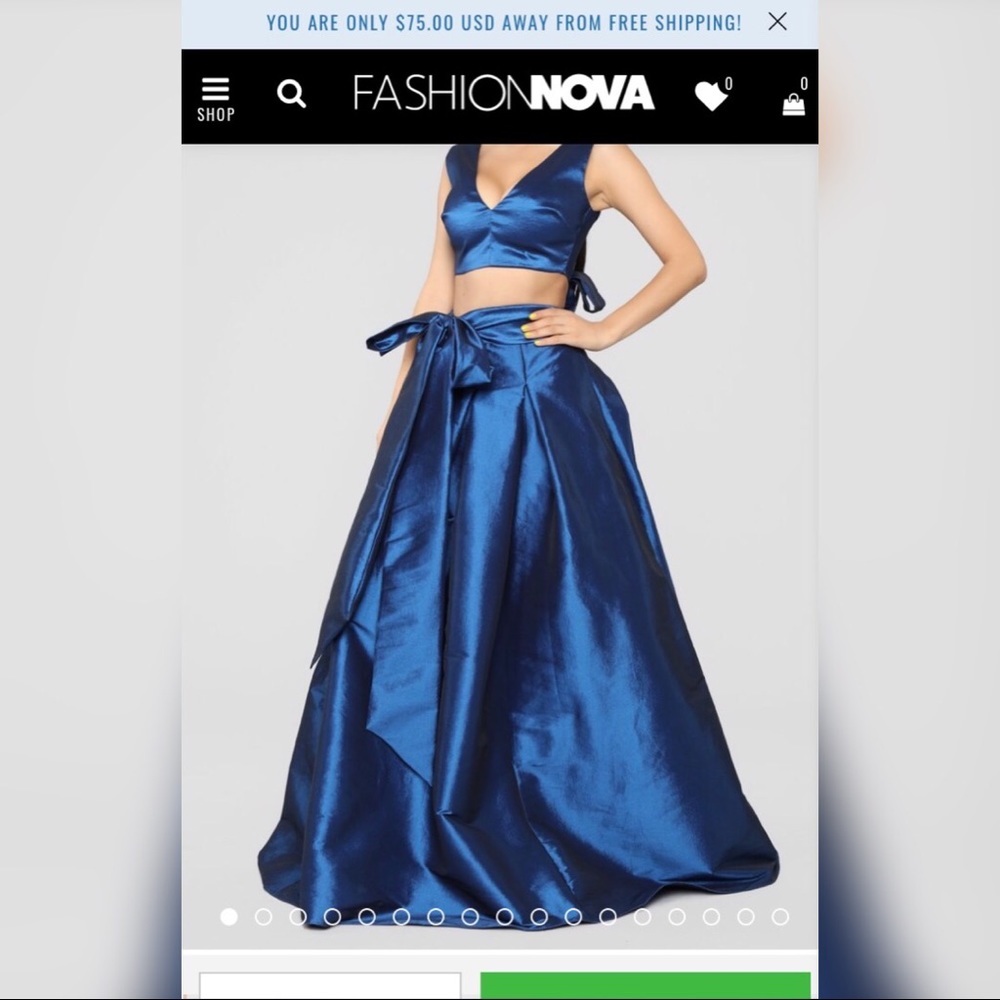 Fashion nova “just a love story skirt set”